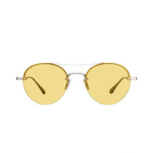 New Garrett Leight Sunglasses Beaumont Sun Brushed Silver Designer Luxury $399